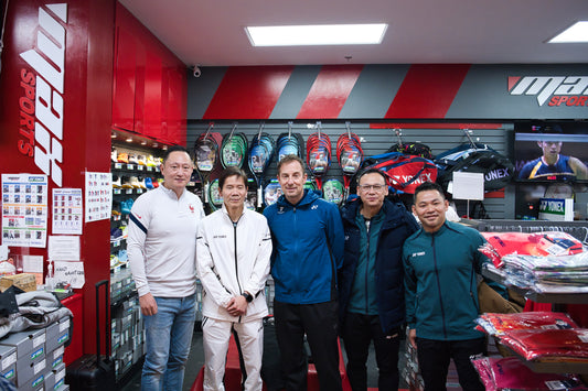 Badminton Legend Peter Gade visited our store on Dec 1, 2023