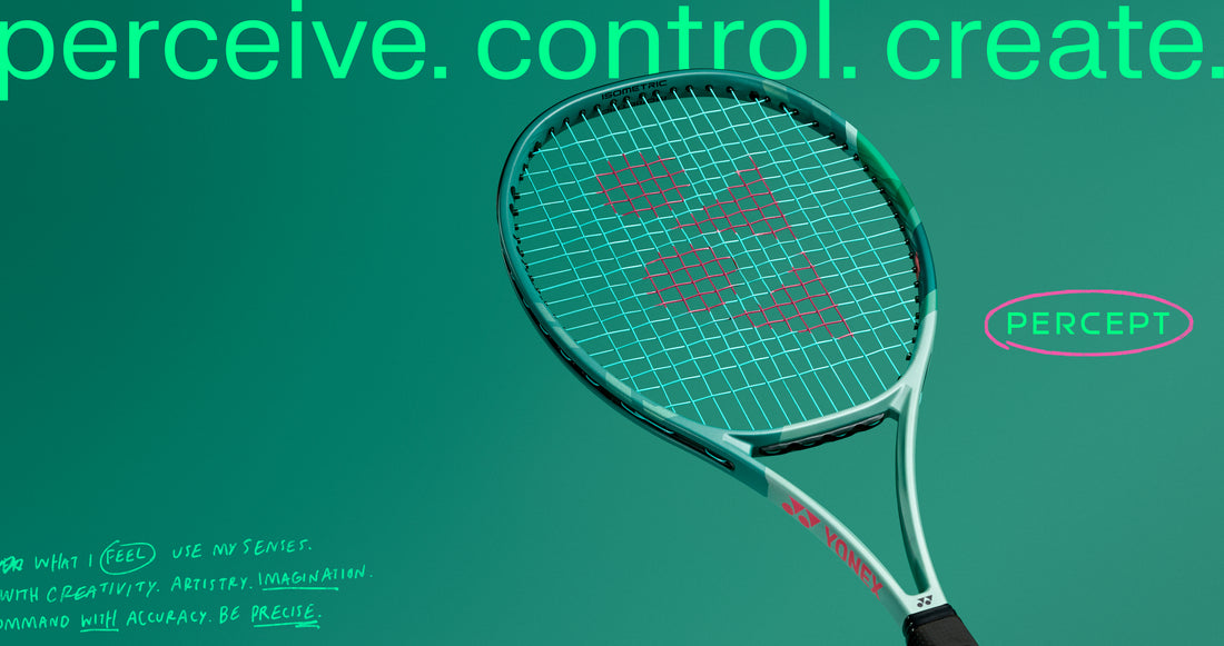 Introducing the all new Percept series tennis racquet from YONEX