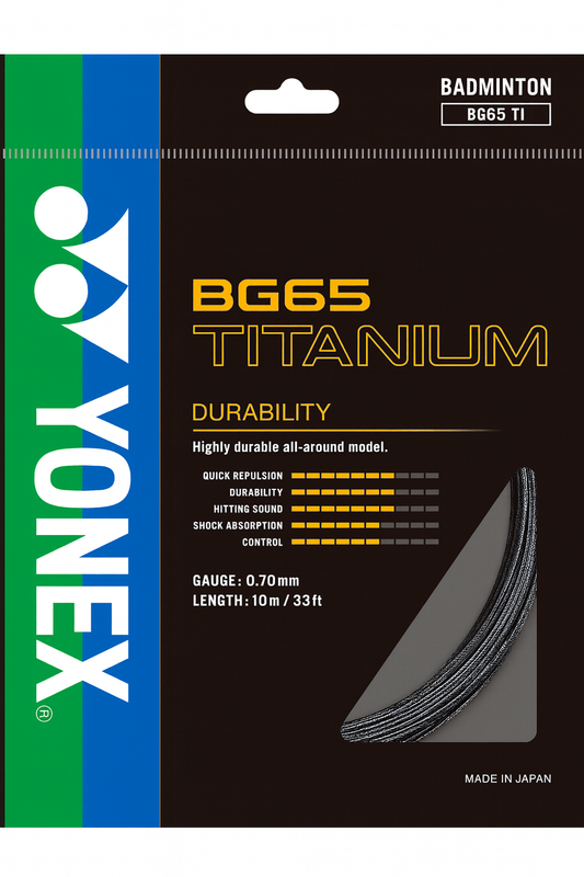 Cordage de badminton YONEX BG65 TITANIUM
