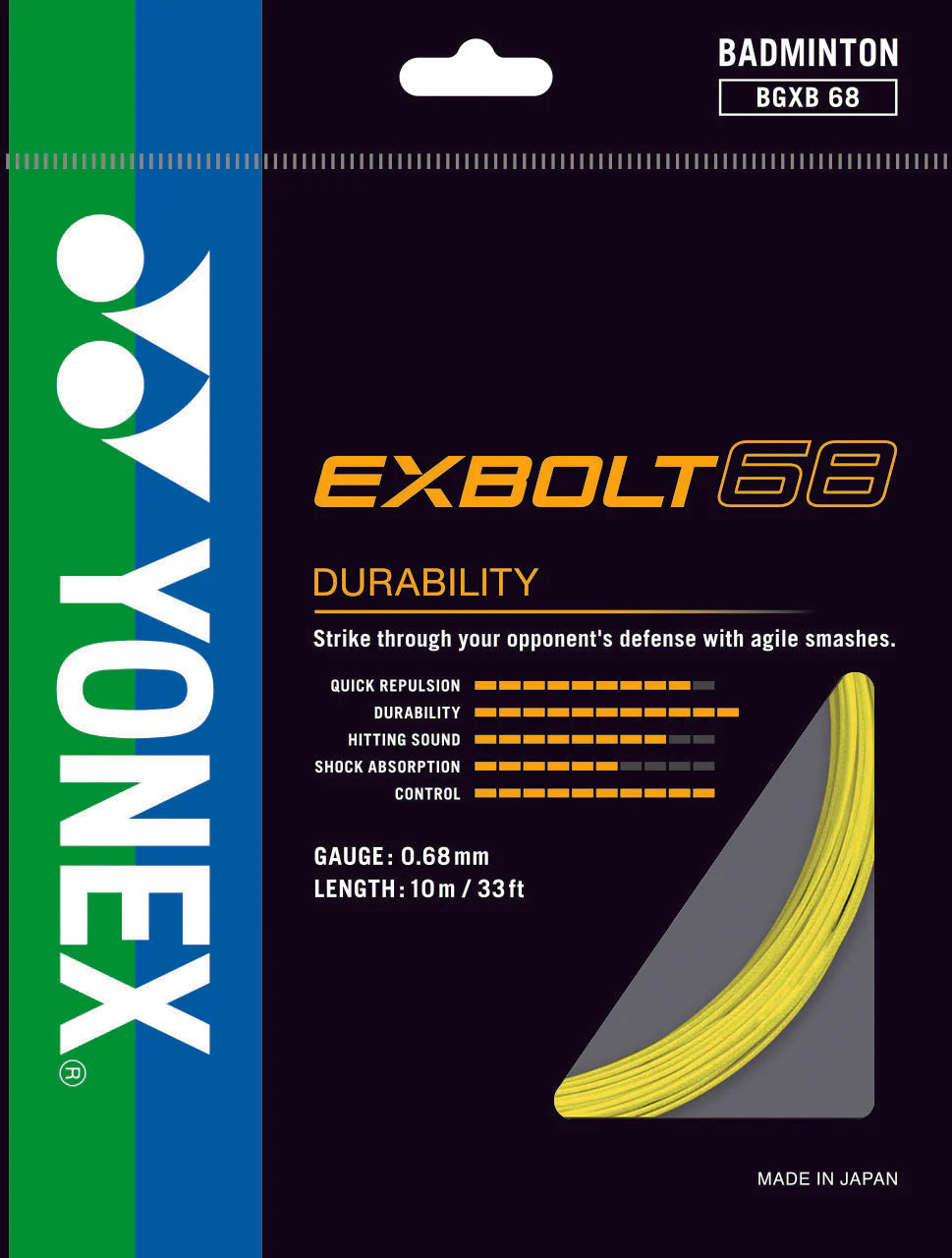 YONEX Badminton String EXBOLT68