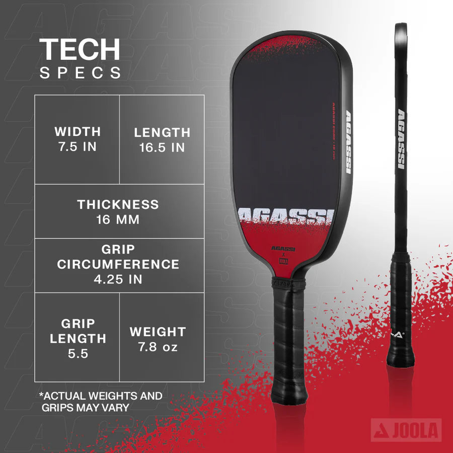 JOOLA Andre Agassi Edge Pickleball Paddle - Max Sports