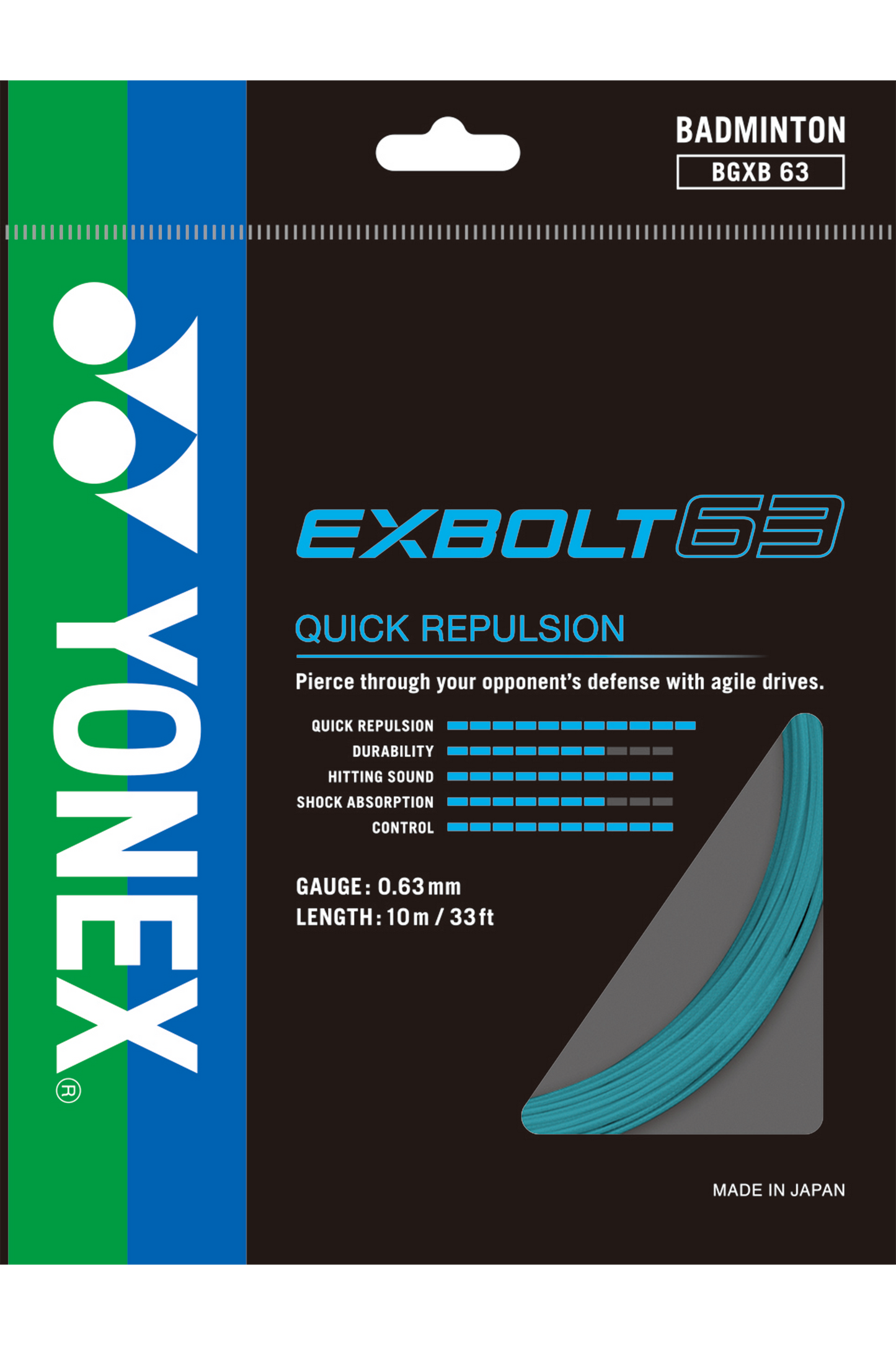 YONEX Badminton String EXBOLT63 - Max Sports
