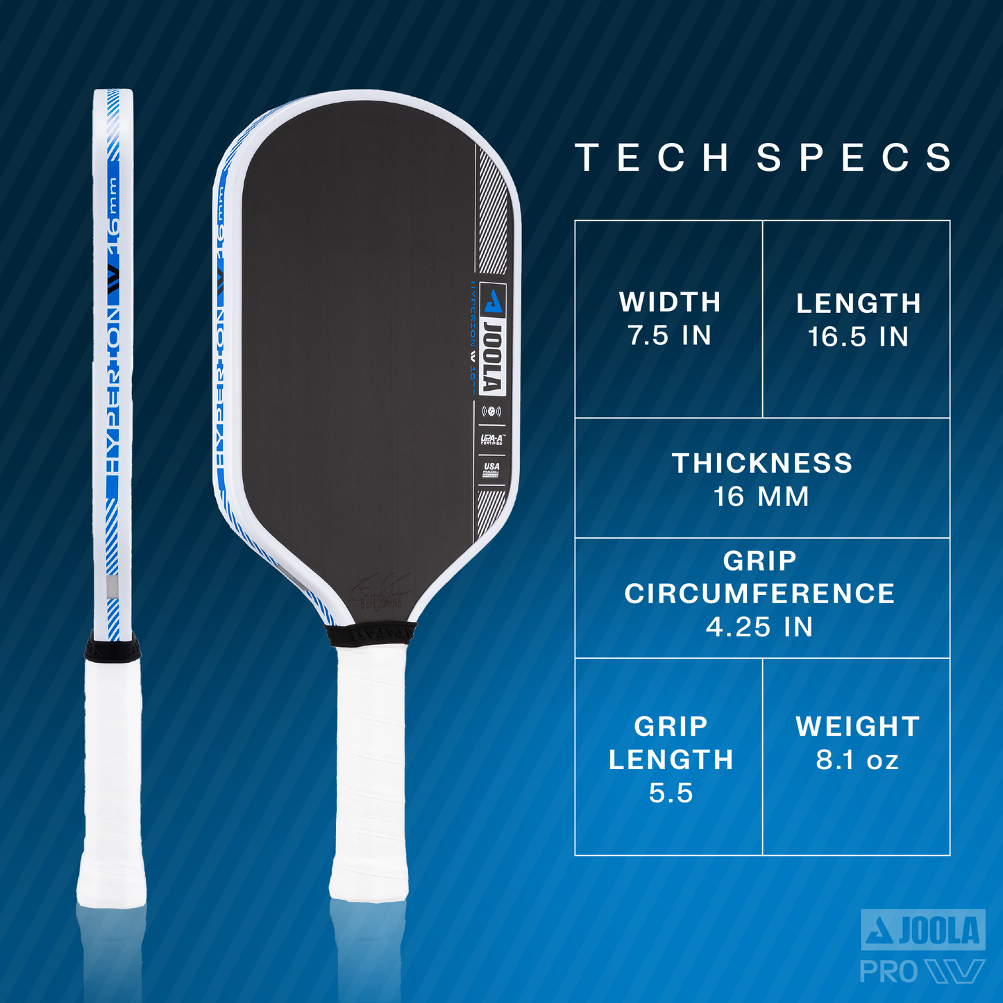 JOOLA Ben Johns Hyperion Pro IV Pickleball Paddle - Max Sports