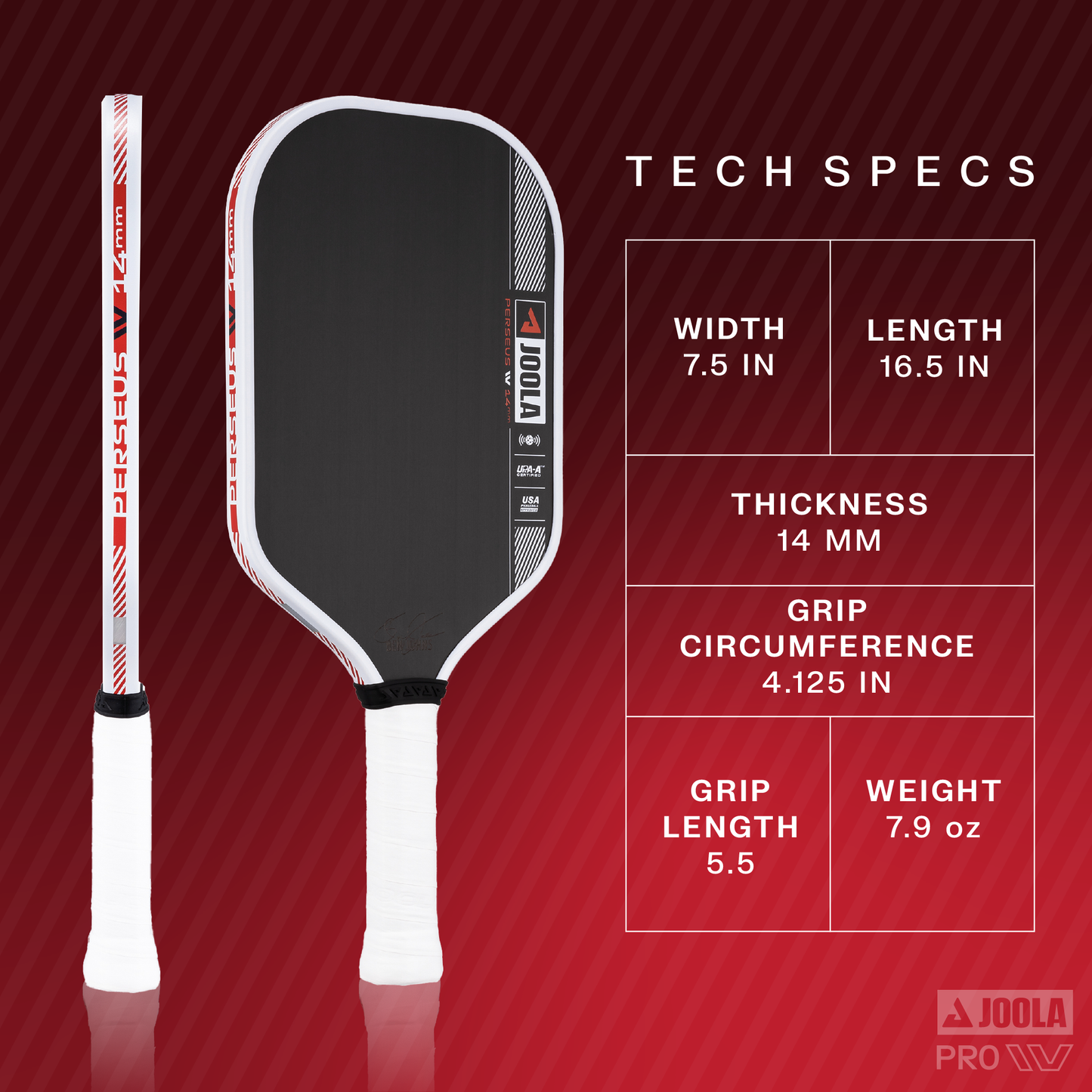 JOOLA Ben Johns Perseus Pro IV Pickleball Paddle - Max Sports