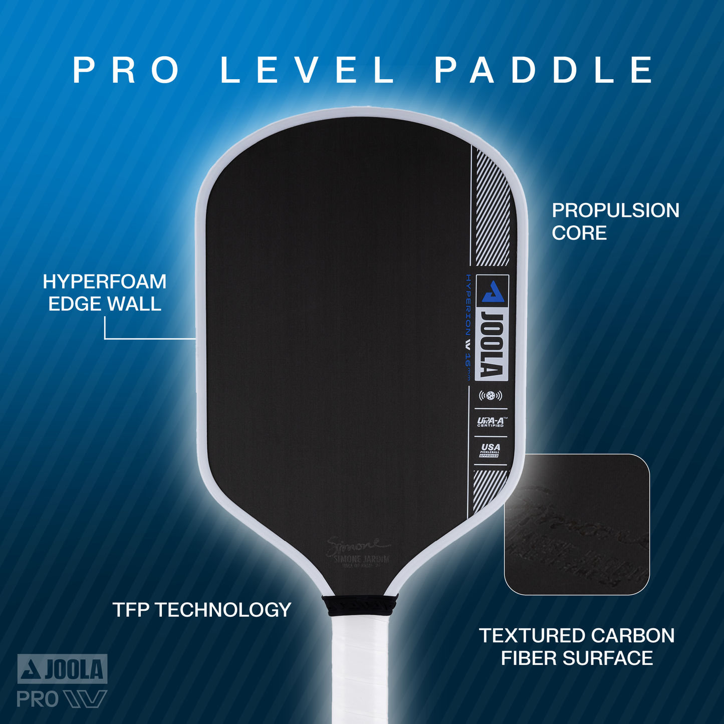 JOOLA Simone Jardim Hyperion Pro IV 匹克球拍