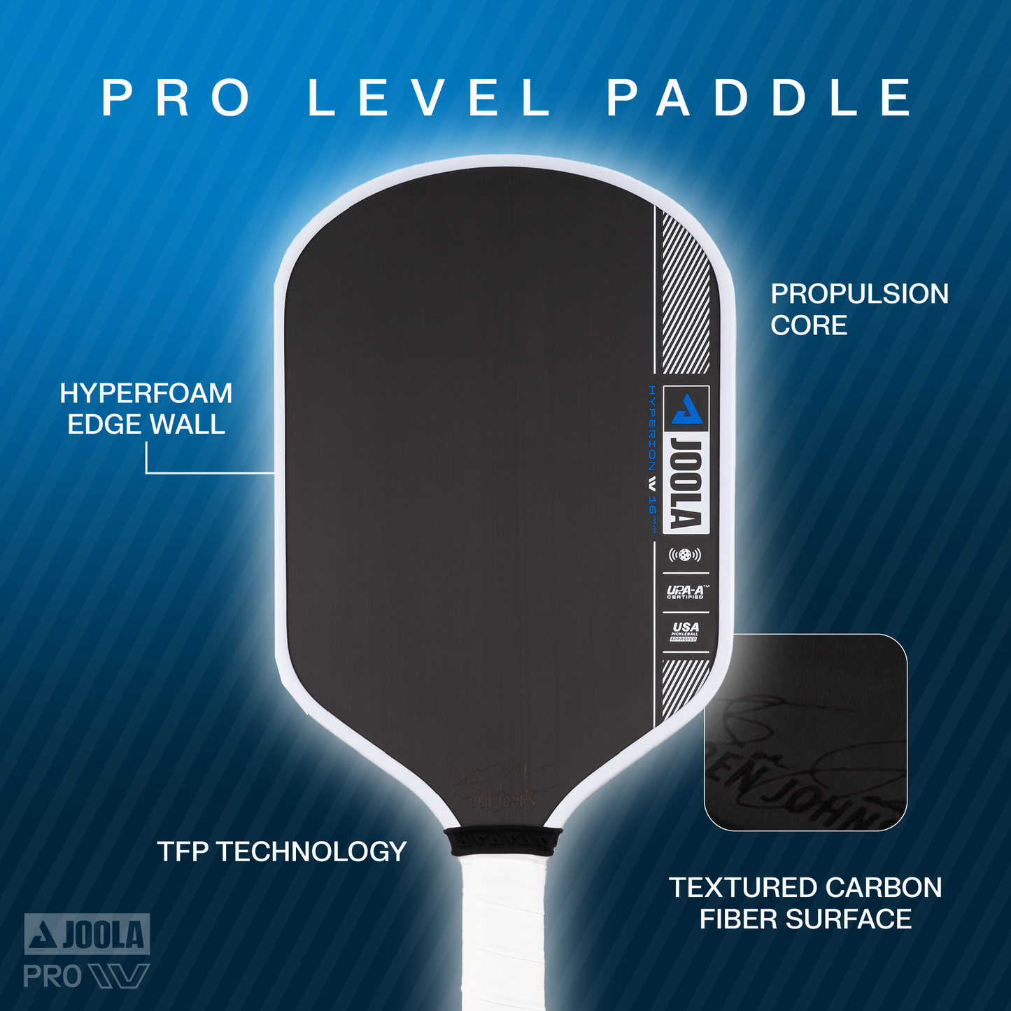 JOOLA Ben Johns Hyperion Pro IV Pickleball Paddle - Max Sports