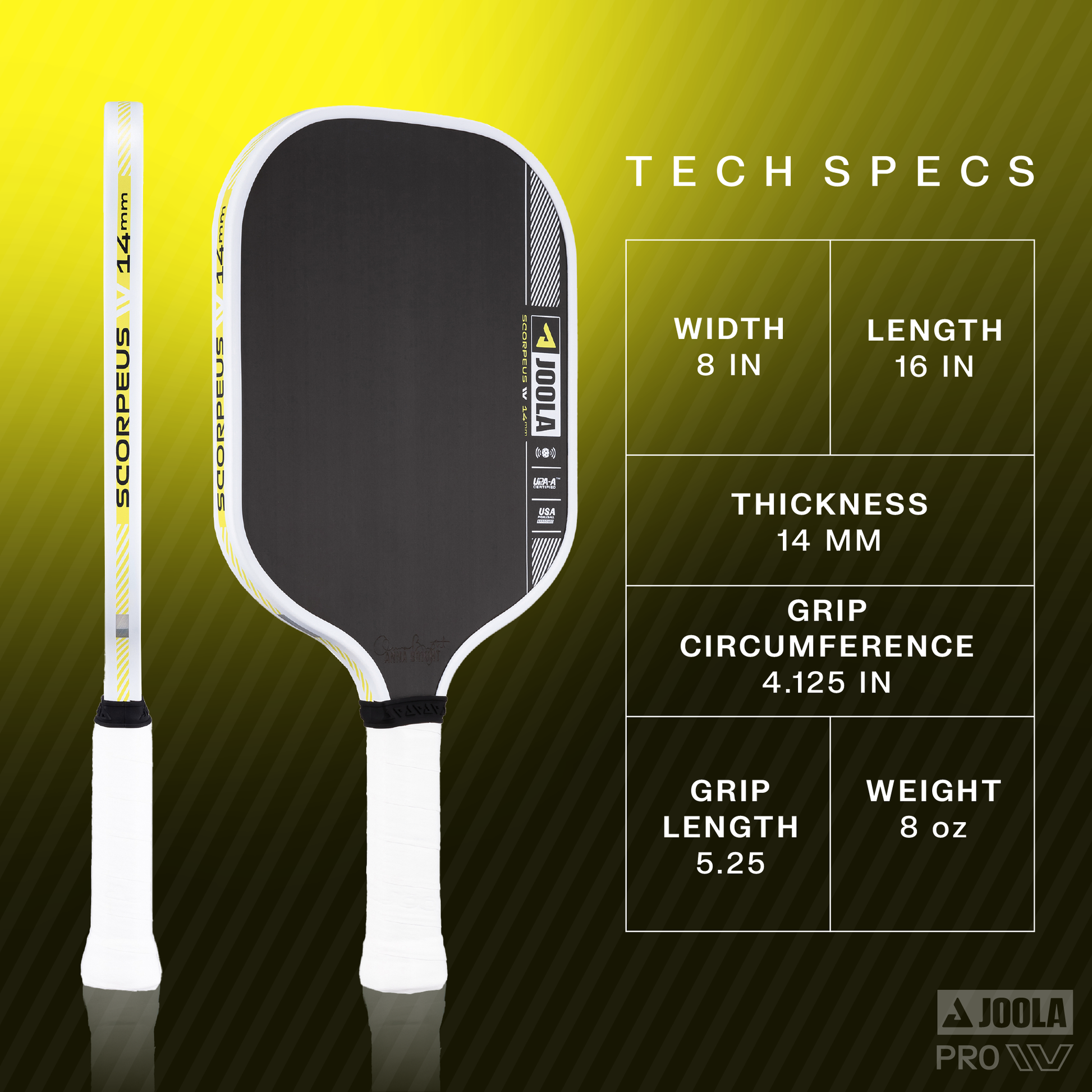 JOOLA Anna Bright Scorpeus Pro IV Pickleball Paddle - Max Sports
