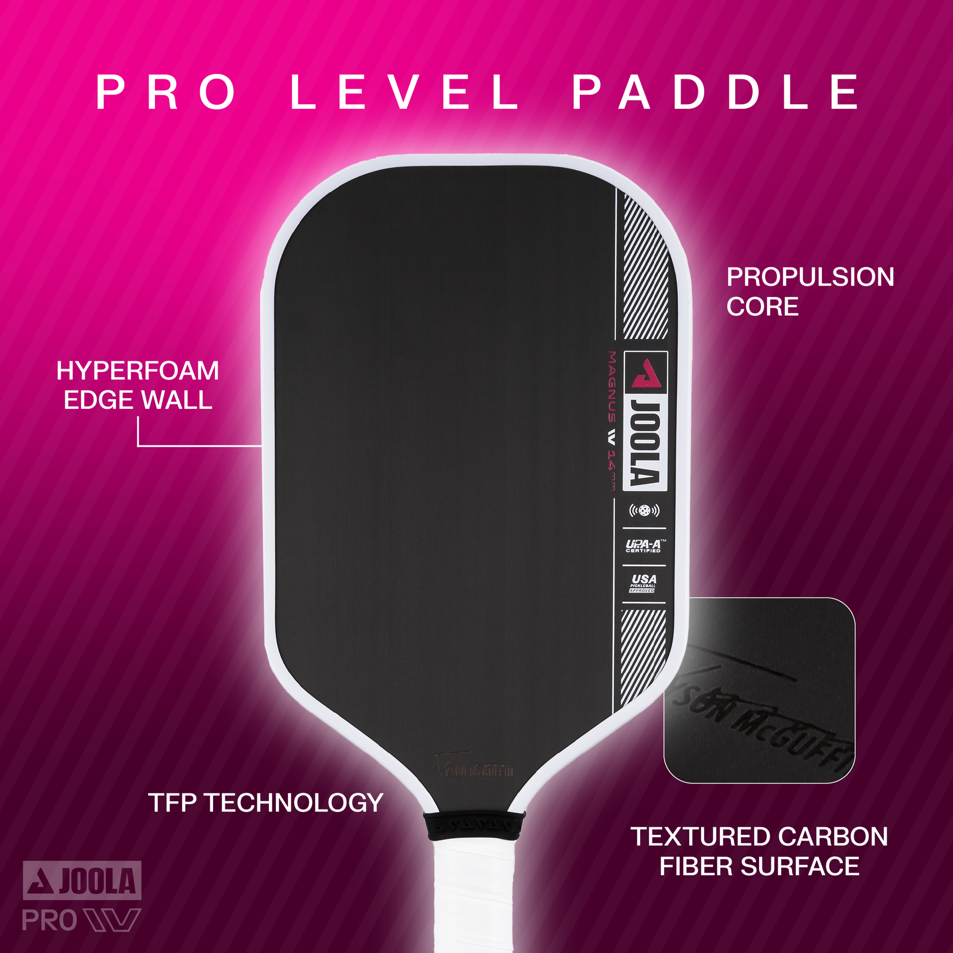 JOOLA Tyson McGuffin Magnus Pro IV Pickleball Paddle - Max Sports