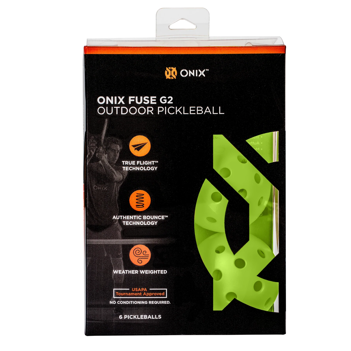 Onix Pickleball Balls Fuse G2 Outdoor- 3 Packs - Max Sports