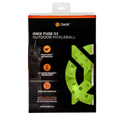 Onix Pickleball Balls Fuse G2 Outdoor- 3 Packs - Max Sports