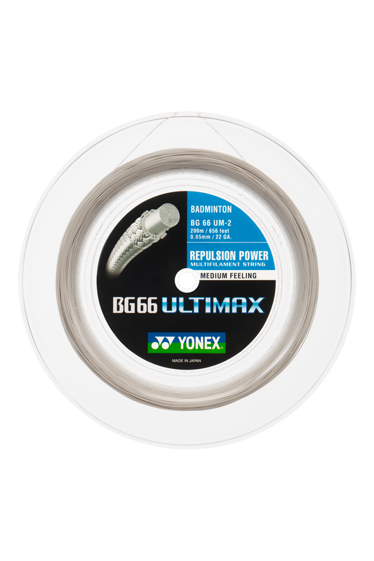 YONEX Badminton String BG66 ULTIMAX 200M Reel - Max Sports