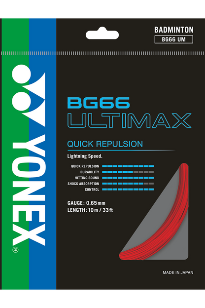 YONEX Badminton String BG66 ULTIMAX - Max Sports