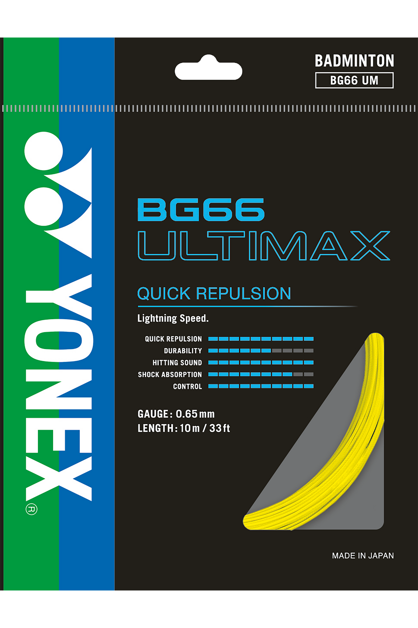 YONEX Badminton String BG66 ULTIMAX - Max Sports