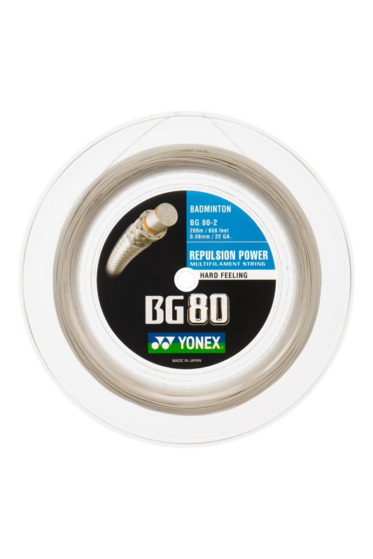 YONEX Badminton String BG80 200M Reel - Max Sports
