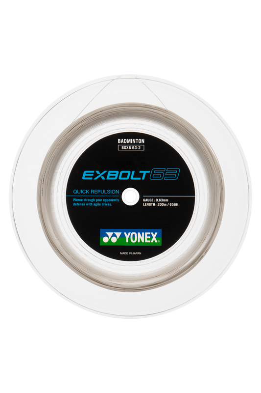 YONEX Badminton String EXBOLT63 200M Reel - Max Sports