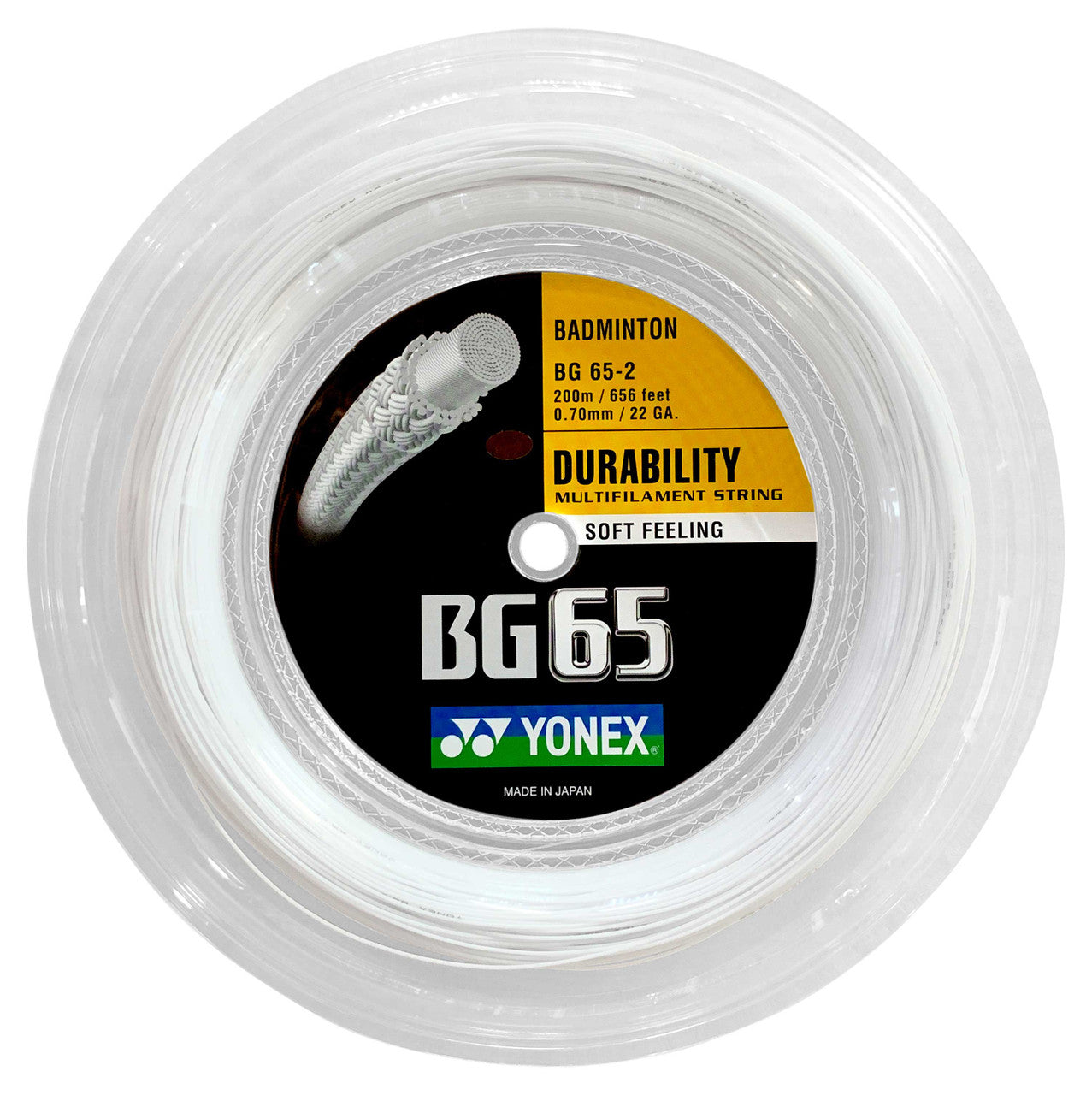 YONEX Badminton String BG65 200M Reel - Max Sports