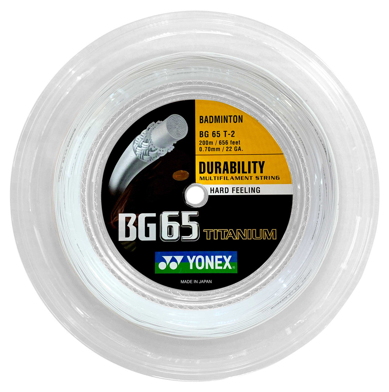 YONEX Badminton String BG65 TITANIUM 200M Reel - Max Sports