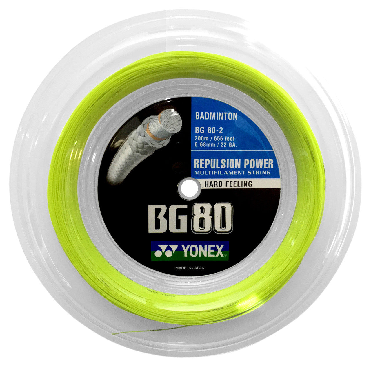 YONEX Badminton String BG80 200M Reel - Max Sports