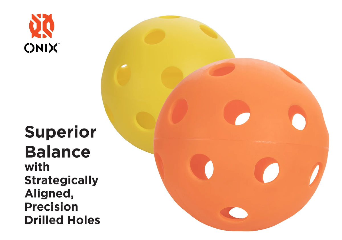 Onix Pickleball Balls Fuse Indoor- 3 Packs - Max Sports