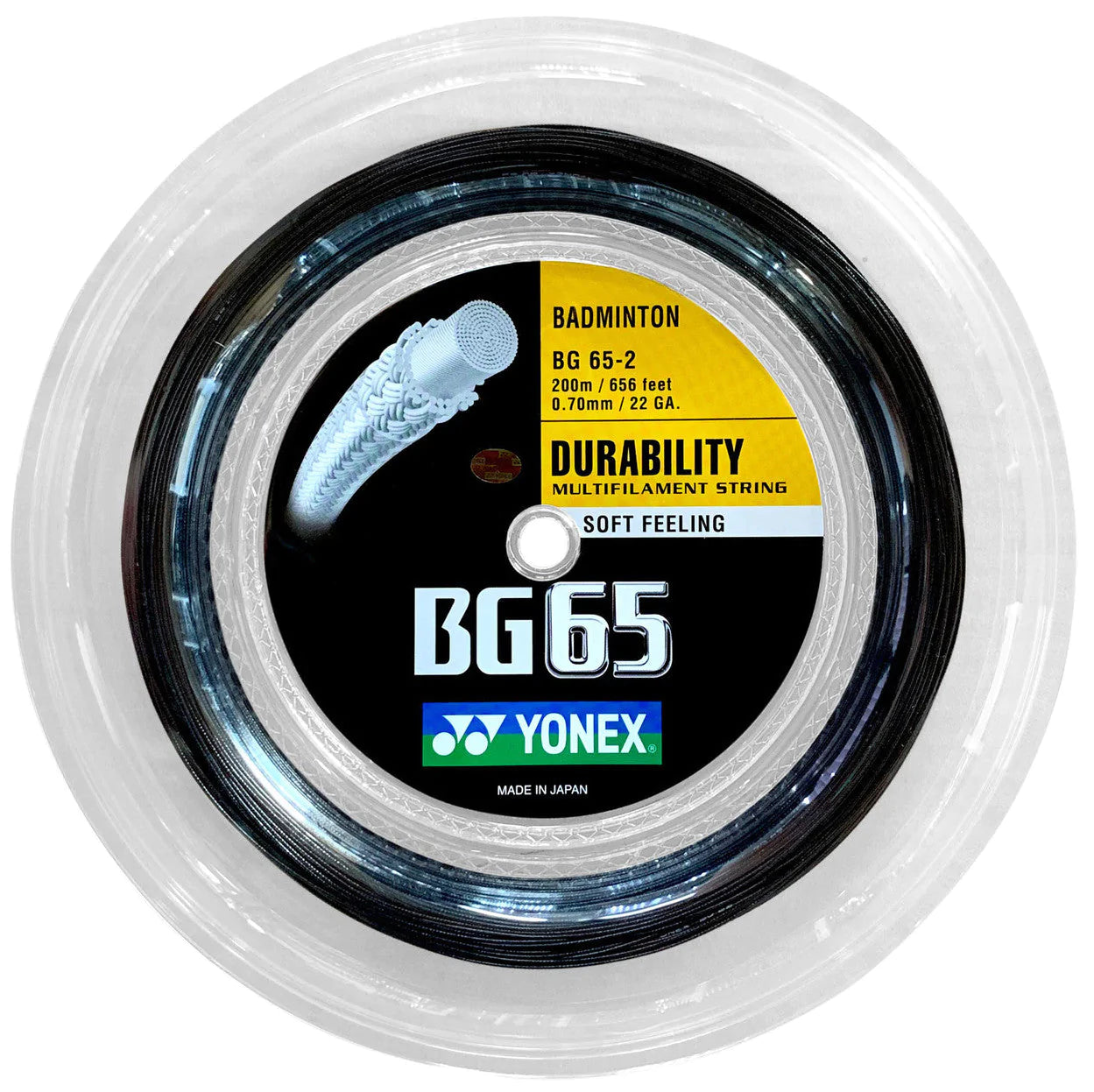 YONEX Badminton String BG65 200M Reel - Max Sports