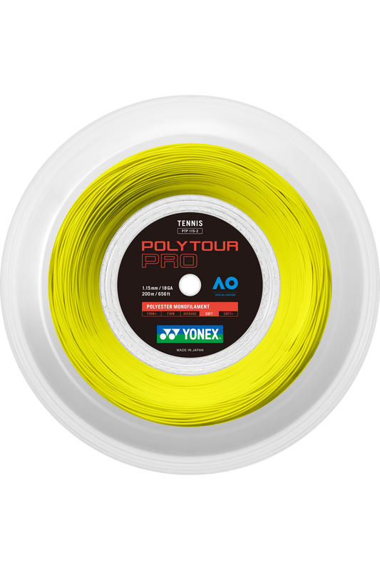 YONEX Tennis String POLYTOUR PRO 115 200M Reel - Max Sports