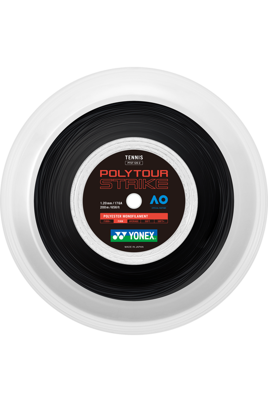 YONEX Tennis String POLYTOUR STRIKE 120 200M Reel - Max Sports
