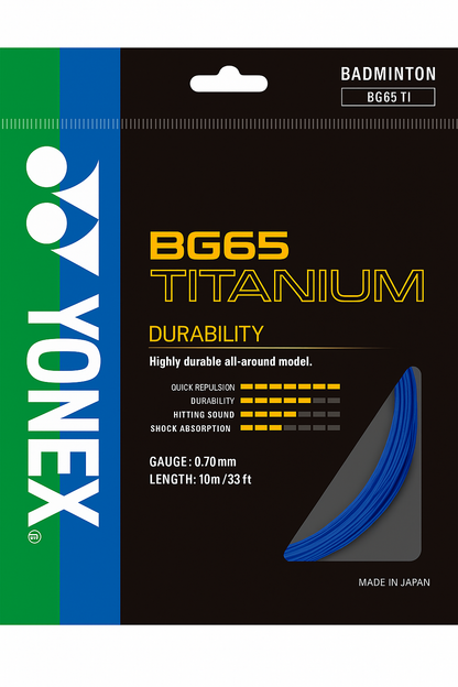 Cordage de badminton YONEX BG65 TITANIUM