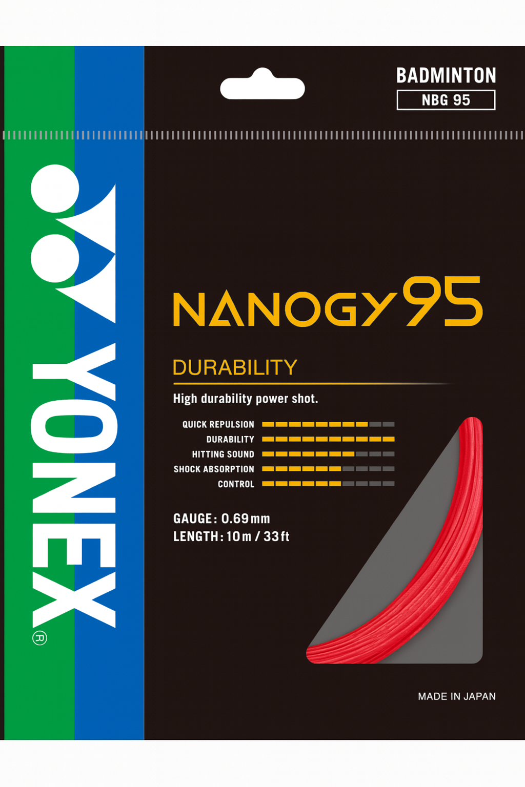 YONEX Badminton String NANOGY 95 - Max Sports