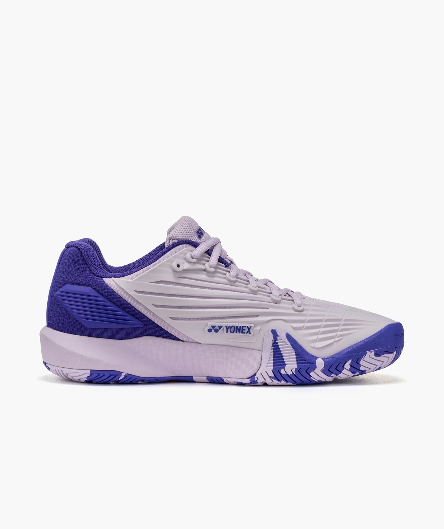Yonex Power Cushion Eclipsion 5 women’s tennis shoe in Pale Lilac - medial side view