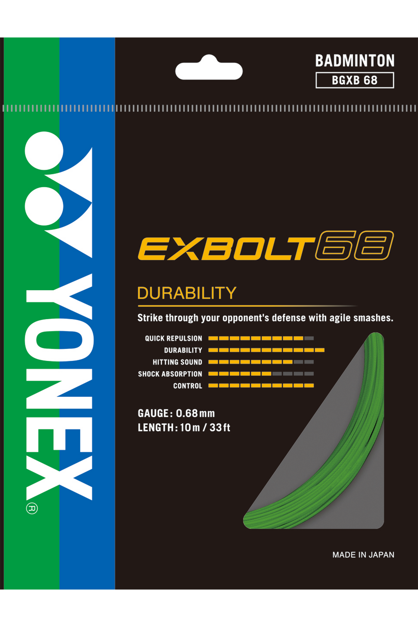 Cordage de badminton YONEX EXBOLT68