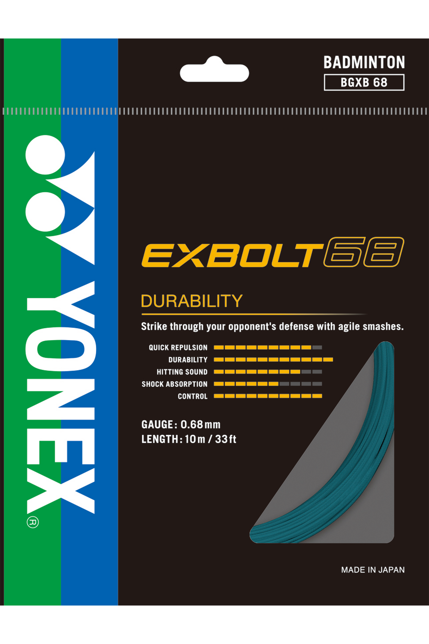 Cordage de badminton YONEX EXBOLT68