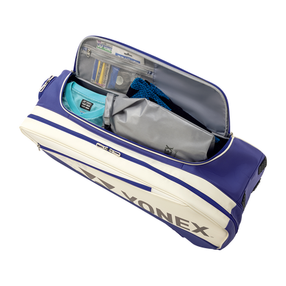 YONEX Expert Racquet Bag 6PCS [White/ Deep Blue]