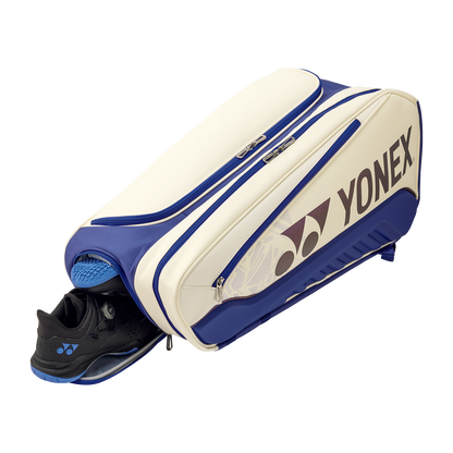 YONEX Expert Racquet Bag 02526 [White/ Deep Blue] - Max Sports