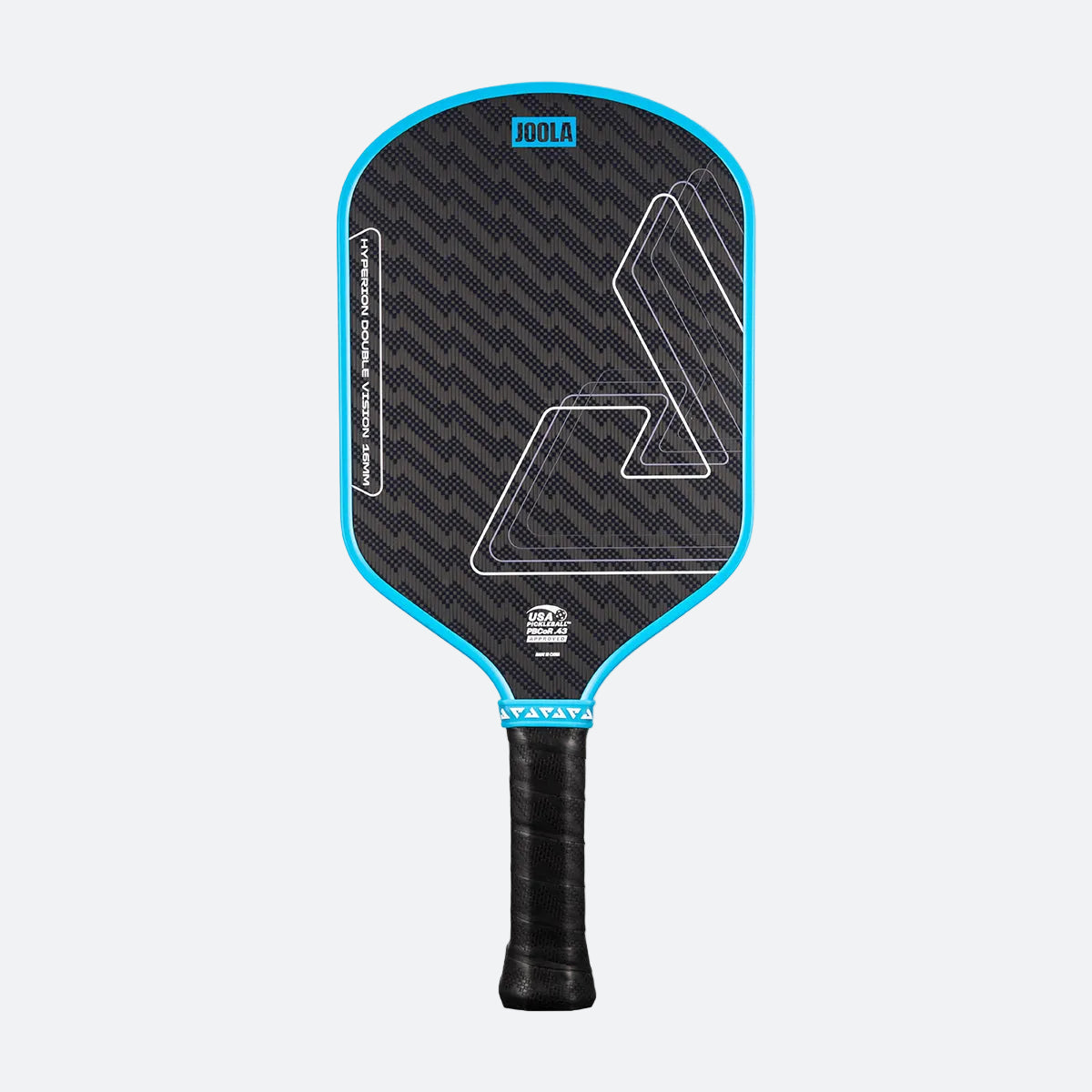 JOOLA Hyperion Double Vision 16mm Pickleball Paddle - Bolt Blue - front