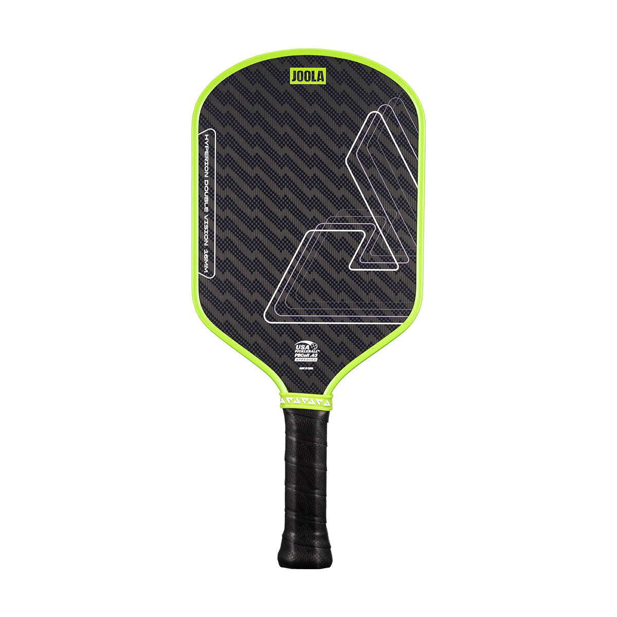 JOOLA Hyperion Double Vision 16mm Pickleball Paddle - Surge Green - front