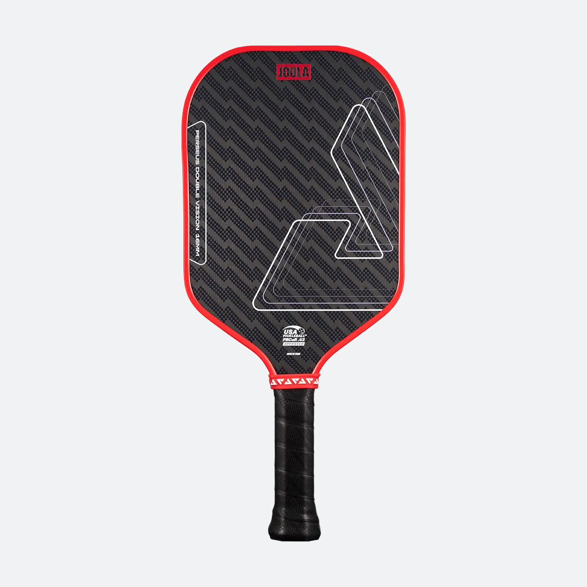 JOOLA Perseus Double Vision 16mm Pickleball Paddle - Blaze Red - front