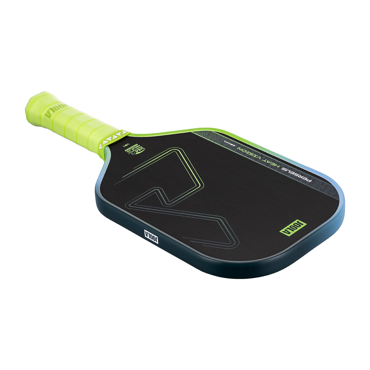 JOOLA Perseus Heat Vision 16mm Pickleball Paddle - Charge Surge Green - edge detail