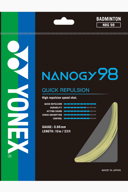 Cordage de badminton YONEX NANOGY 98