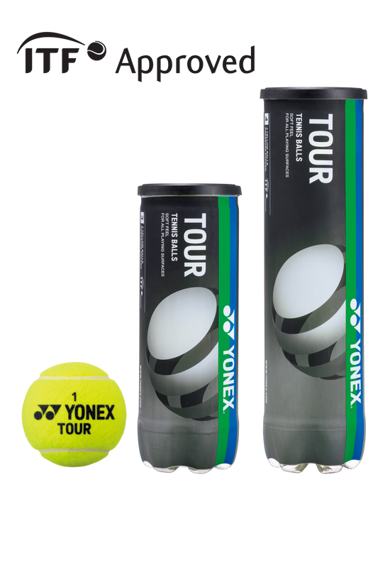 YONEX PRESSURIZED TOURNAMENT/PRACTICE TENNIS BALL TOUR