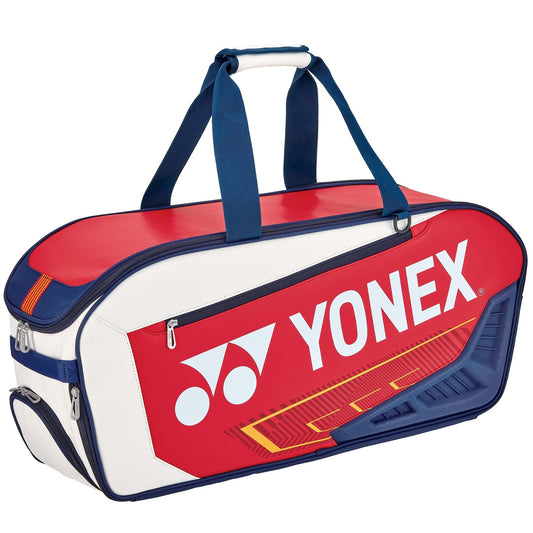 YONEX Expert Tournament Bag BAG02331W [White/Navy/Red] - Max Sports