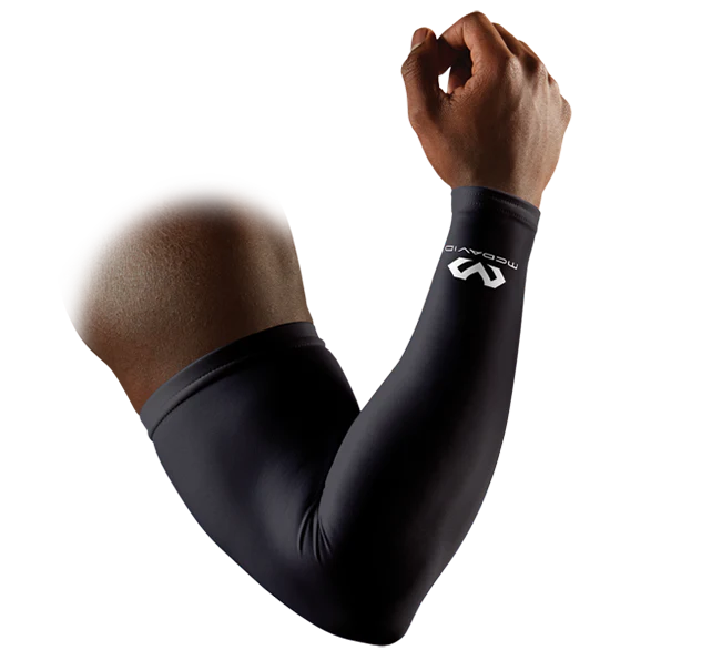 Healifty Upper arm Sleeves 1 Pair Elastic Compression Arm Sleeves