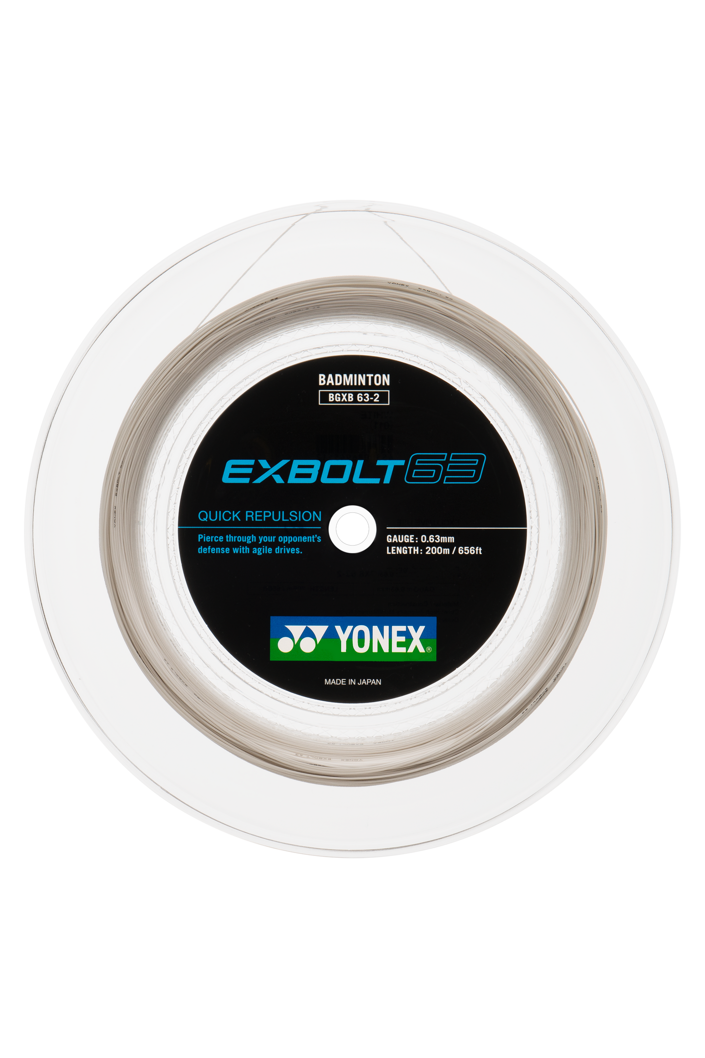 YONEX Badminton String EXBOLT63 200M Reel - Max Sports