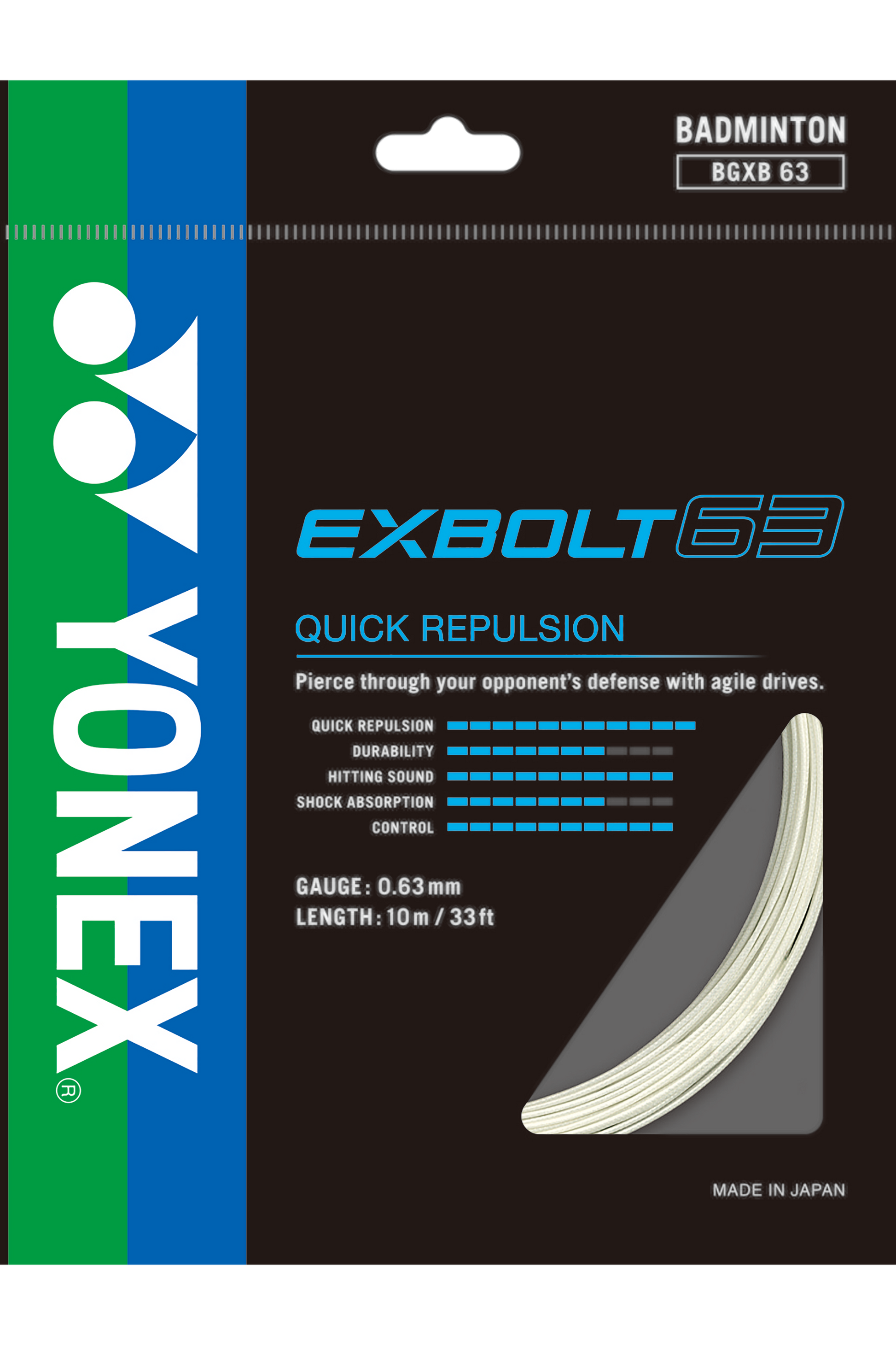 YONEX Badminton String EXBOLT63 - Max Sports