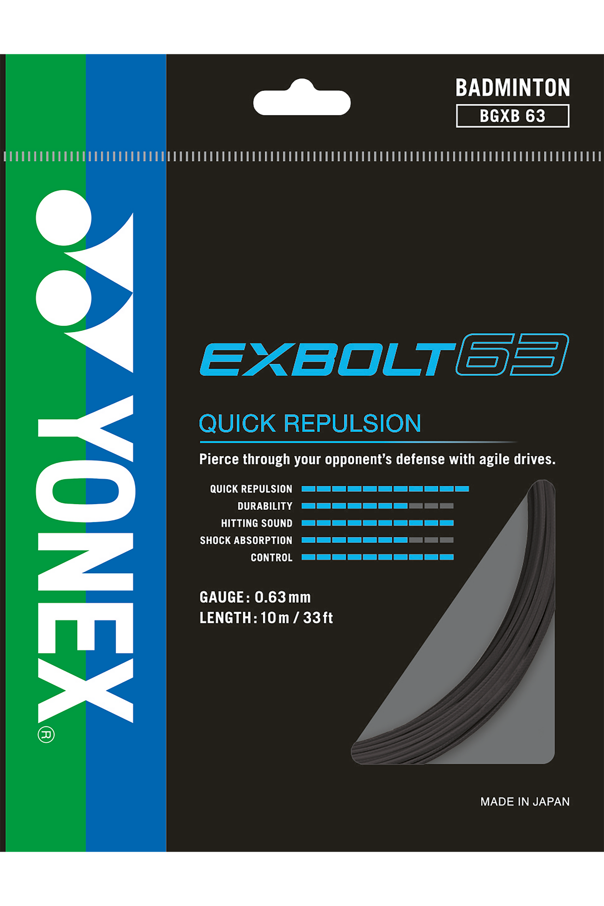 YONEX Badminton String EXBOLT63 - Max Sports