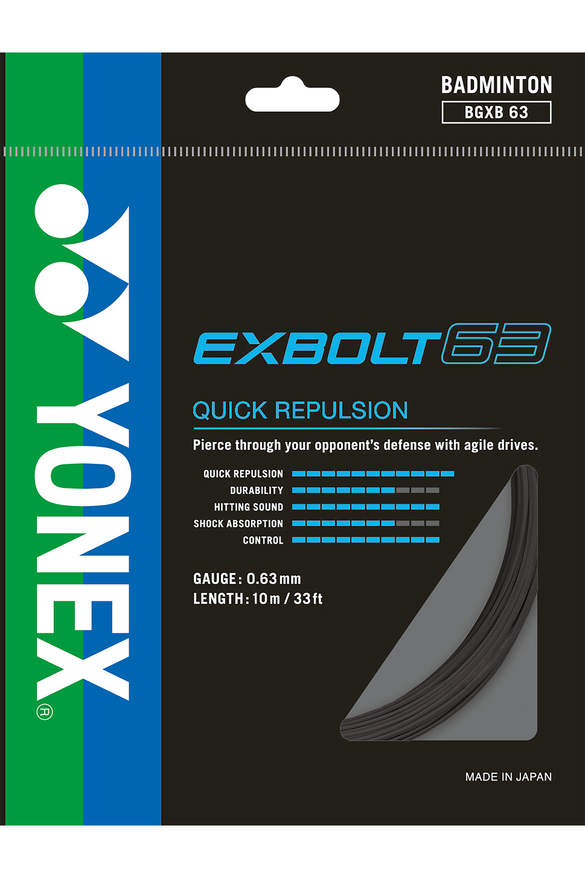 YONEX Badminton String EXBOLT63 – Max Sports