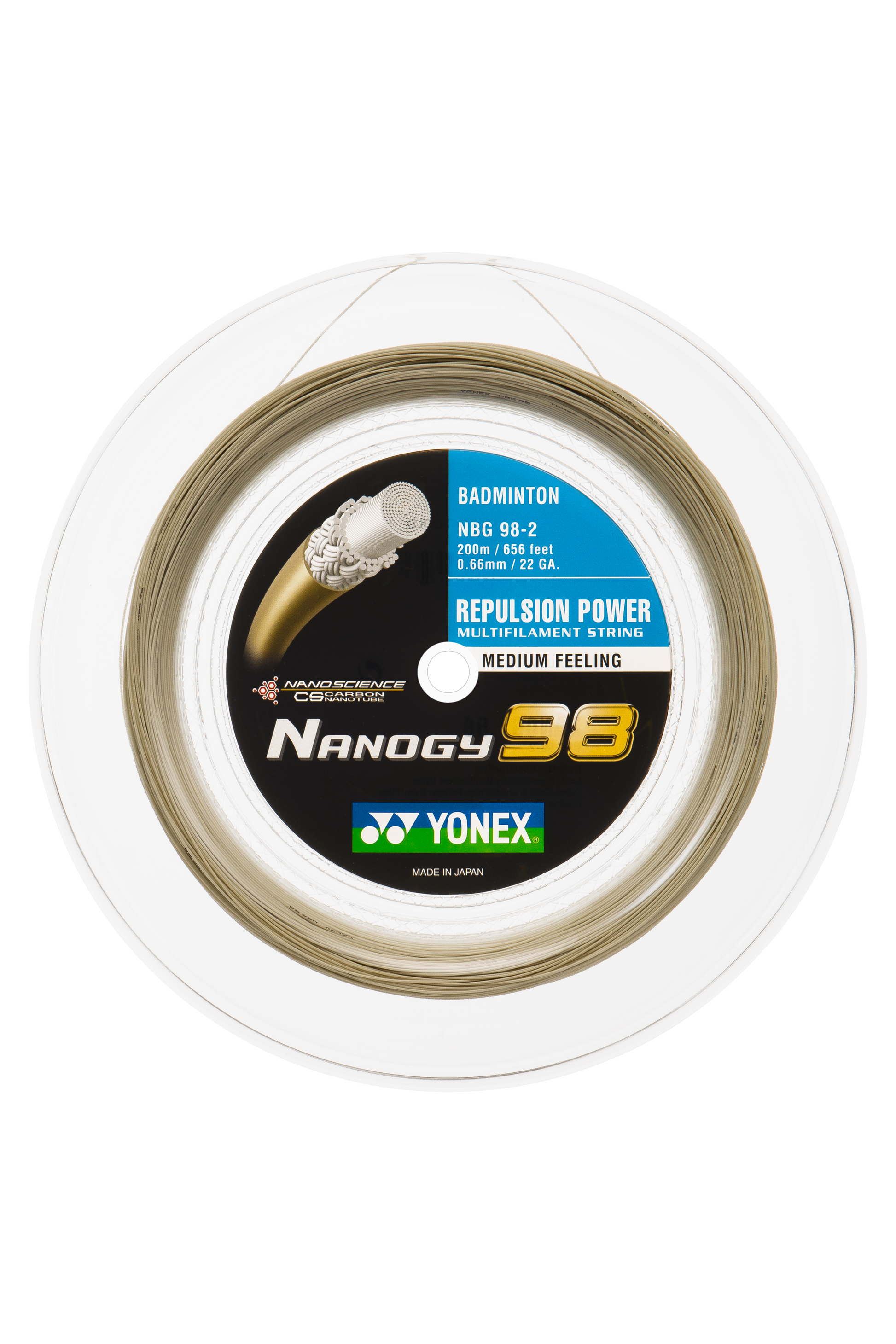 YONEX Badminton String NANOGY 98 200M Reel – Max Sports