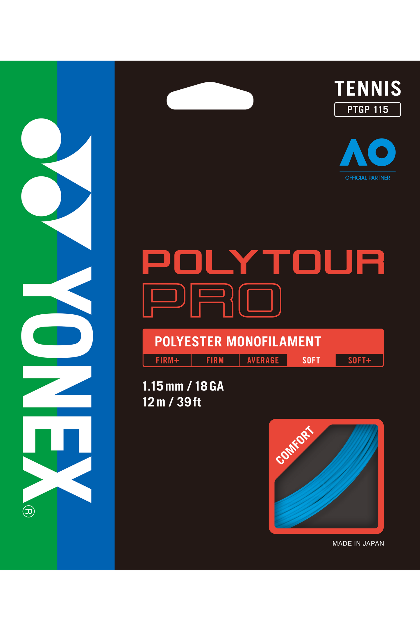 YONEX Tennis String POLYTOUR PRO 115 12M - Max Sports