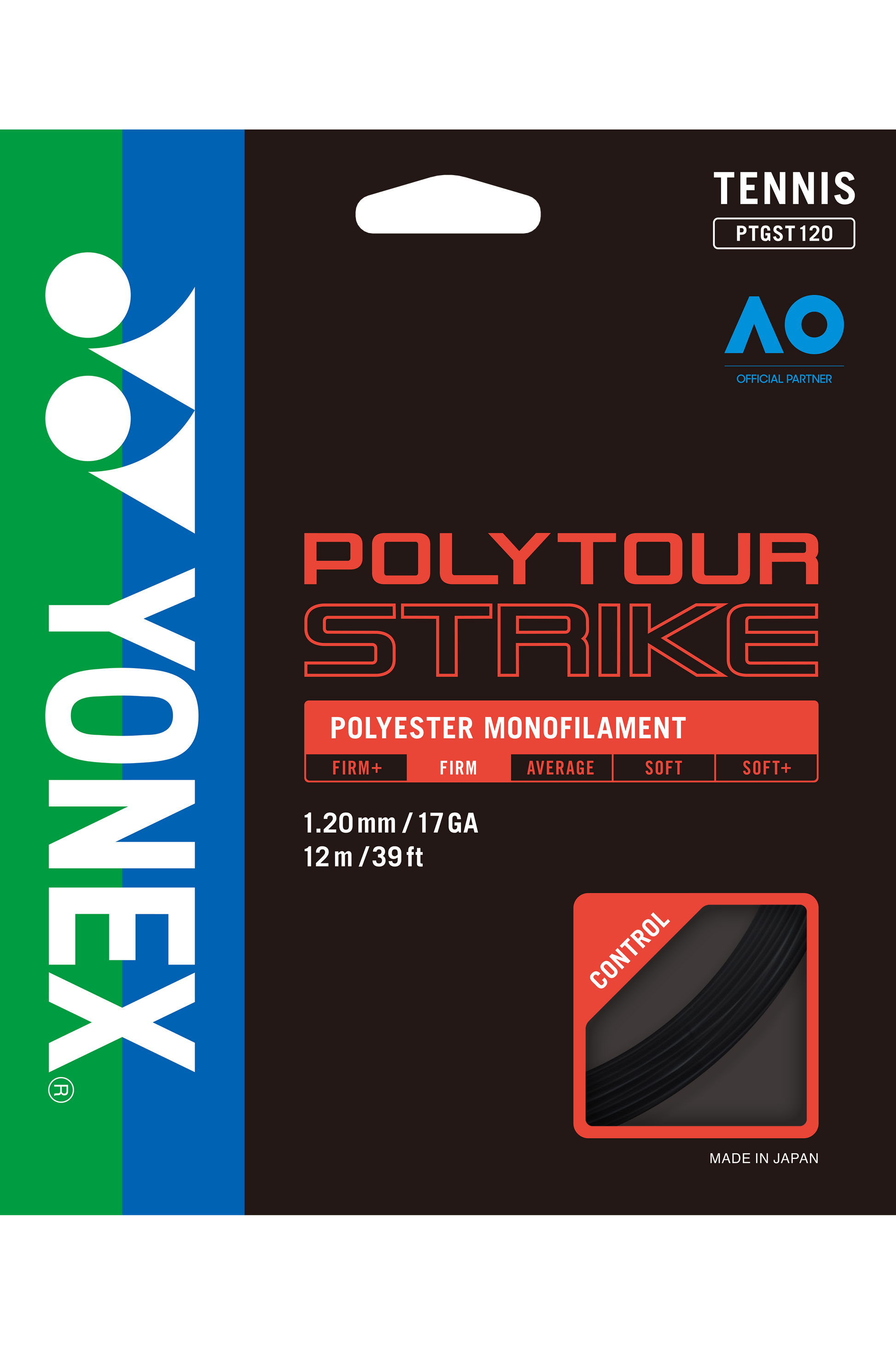 YONEX Tennis String POLYTOUR STRIKE 120 12M - Max Sports