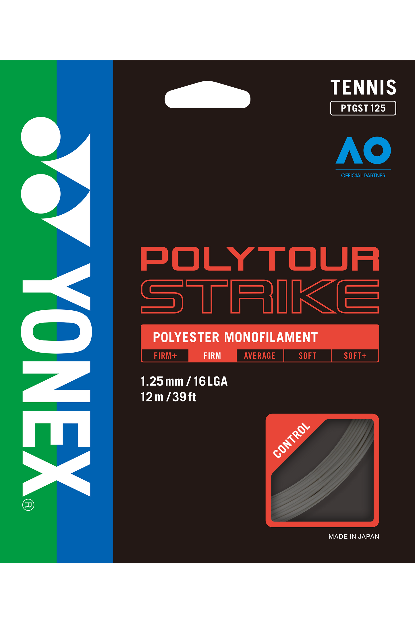 YONEX Tennis String POLYTOUR STRIKE 125 12M - Max Sports