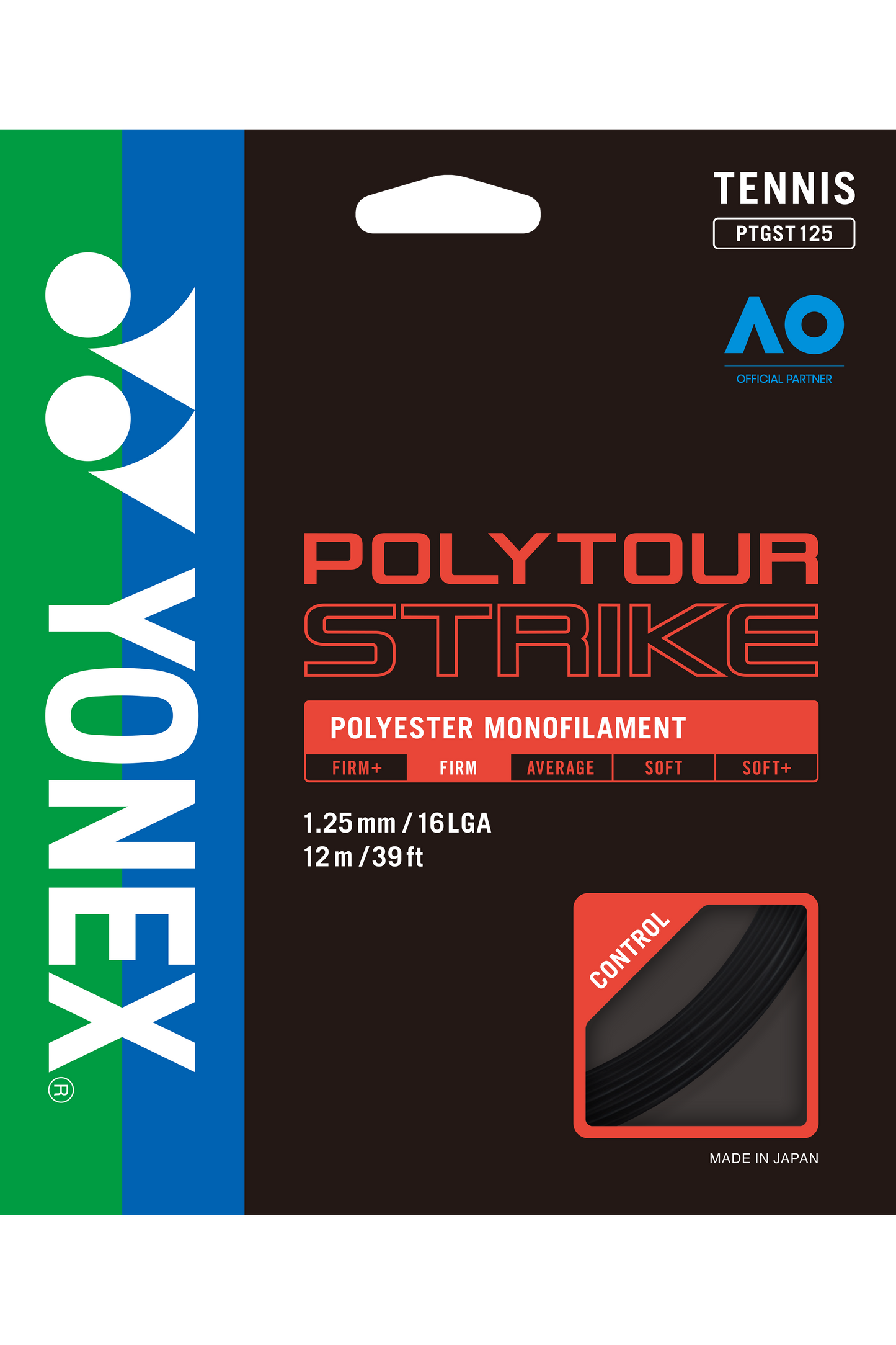 YONEX Tennis String POLYTOUR STRIKE 125 12M - Max Sports